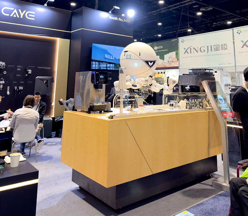 Robot serves coffee at the National Restaurant Show